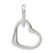 Sterling Silver Double Heart Pendant Charm Jewelry 21mm x 15mm
